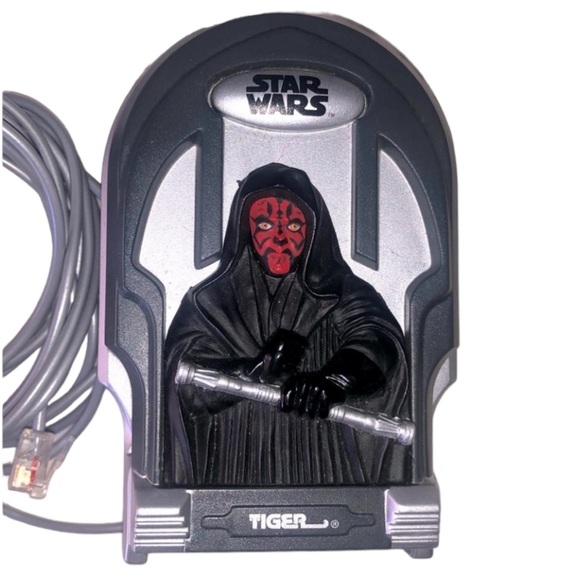 STAR WARS PHONE LANDLINE FLIP DARTH MAUL WITH CORD - Picture 2 of 14